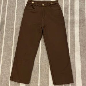 Women’s High Waisted Brown Pants